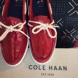 NWT.   Cole Haan Red Patten Leather Shoes Size 8